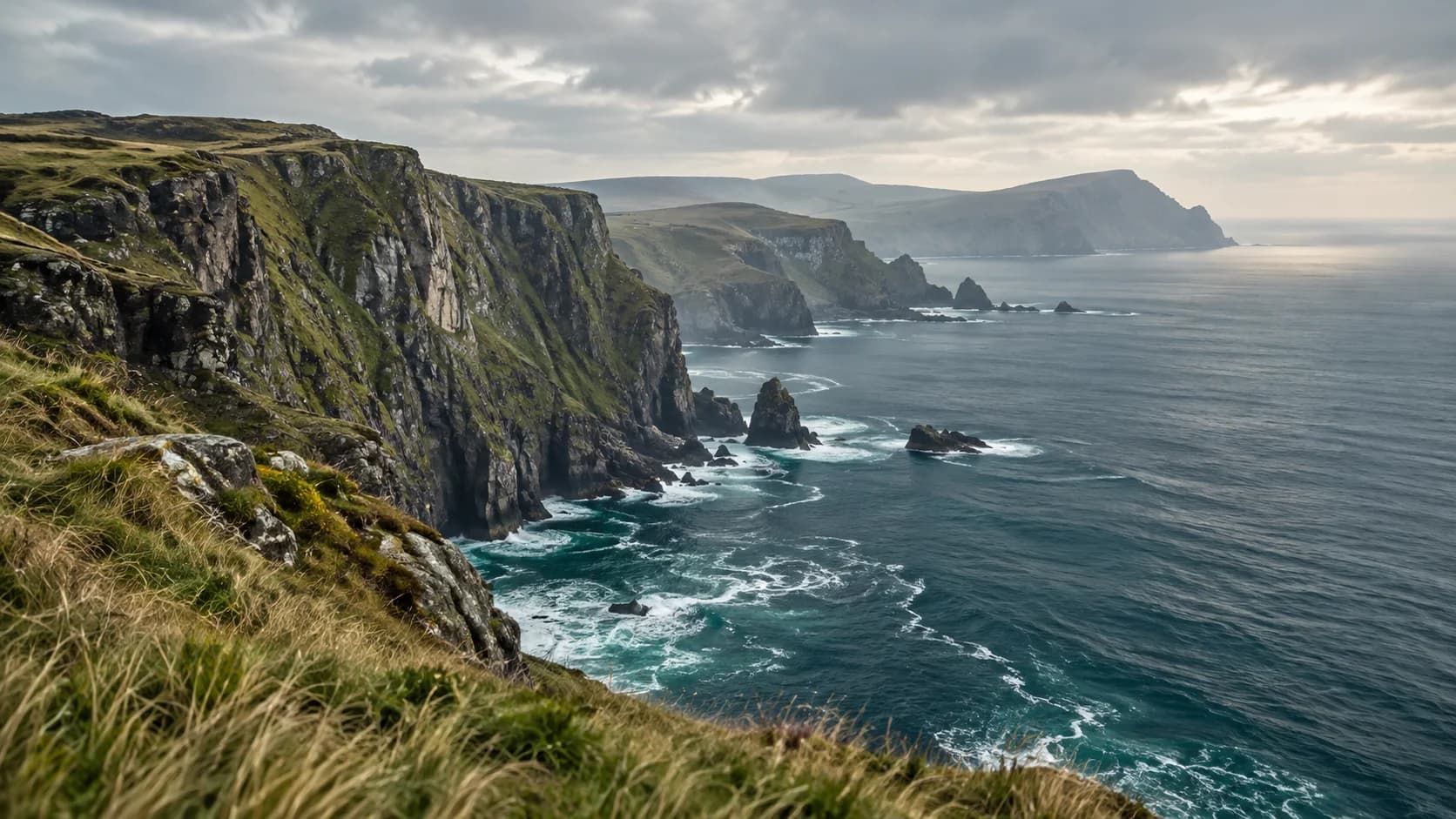Sample coastal landscape with cliffs and ocean
